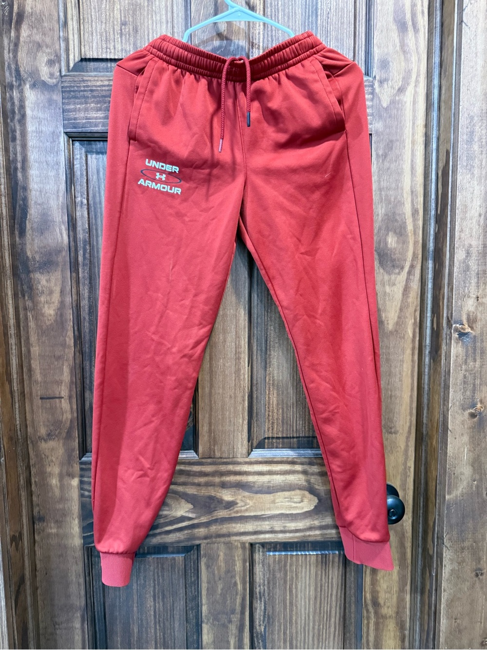 Under Armour boys Red Athletic Jogger Pants